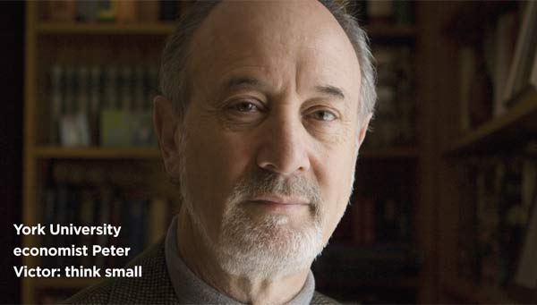 York University economist Peter Victor: "We're in serious trouble right now." Photo by Molly Crealock