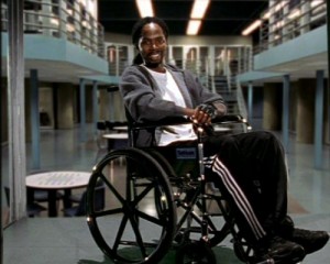 Agustus Hill had it easy, at least he had a wheelchair inside Oz. Real disabled inmates aren't so lucky. Image courtesy Home Box Office