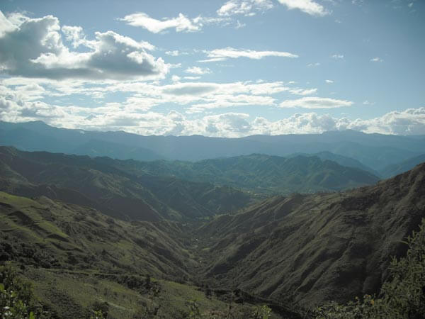 The view at Yves Zehnder's Sacred Sueños farm in Vilcabama, Ecuador. Photo by Jenn Hardy.