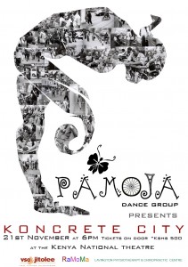 Poster for Pamoja's new dance work, Koncrete City.