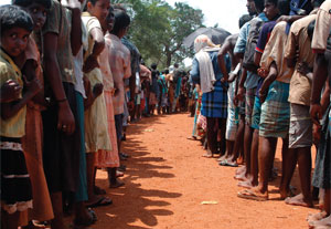 Tamil civilians now living in Sri Lankan internment camps. Photo by Ho New/Reuters.