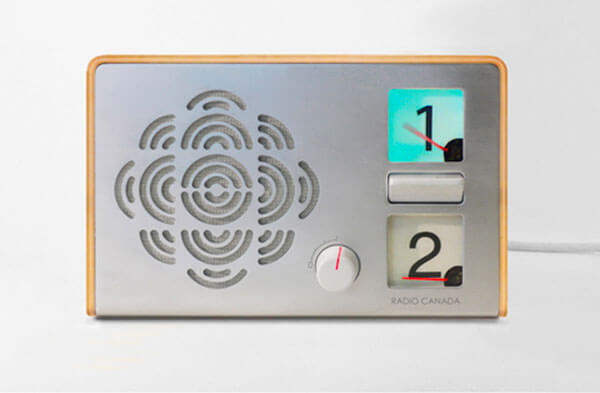 Front of proposed "Radio Canada" prototype by Science & Sons. The only two stations you need.