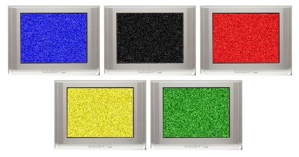 Jacques Rogge's bank of Olympic televisions (artist's impression).