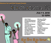 Blockorama 12  program of events. Courtesy of Blackness Yes!