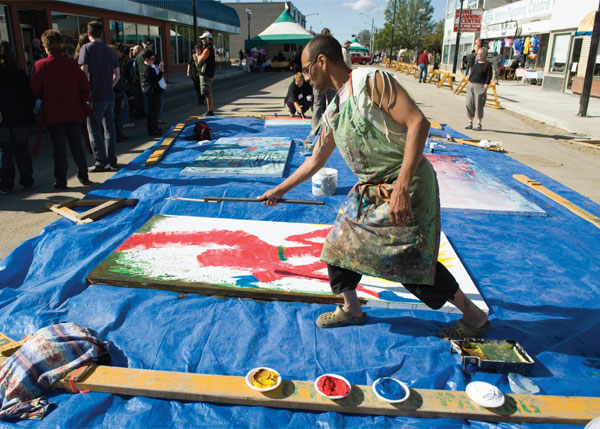 An outdoor festival hosted by Edmonton's Arts on the Ave. Photo by EPIC photography.