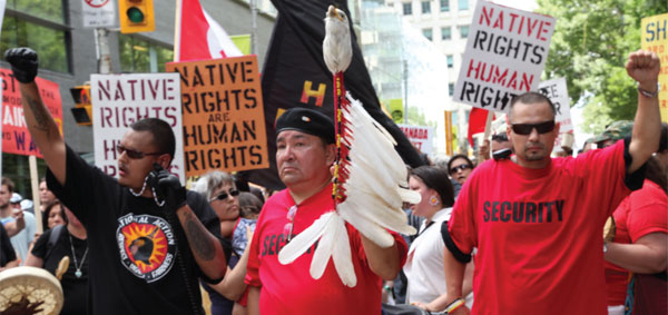 Indigenous Day of Action against the G20 in Toronto, June 2010. Photo by Velcrow Ripper.
