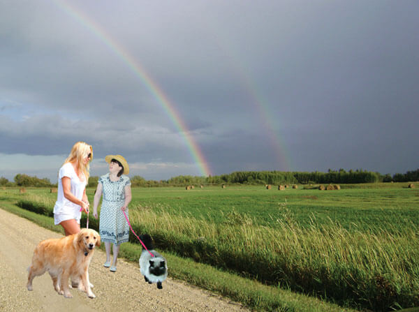 Manipulated photos from Kristin Nelson's series My Life With Pamela Anderson (2010). Images courtesy the artist.