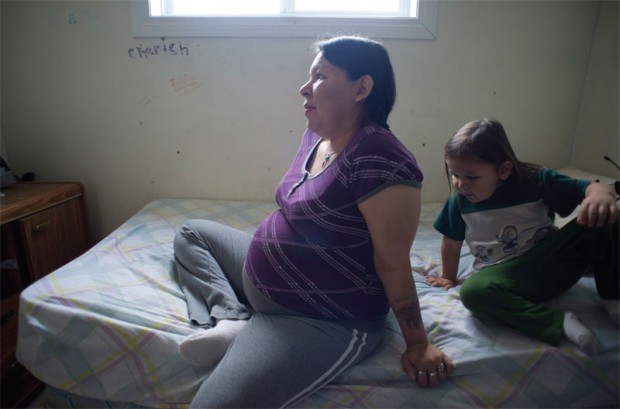 Cherie Wanderingspirit worries about her children's health.