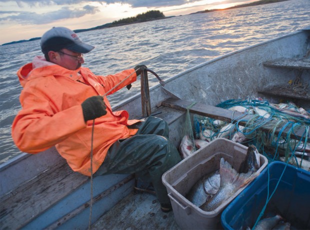 Other than working in the oil sands, commercial fishing is one of the last ways to make a living in Fort Chipewyan.